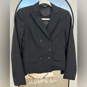 Theory Women’s Double-breasted Jacket Black Size 2